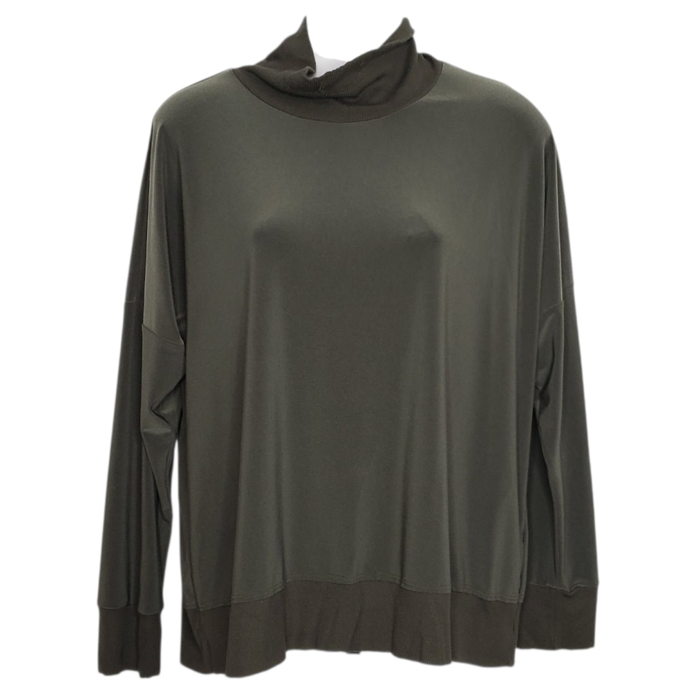 Sympli Turtleneck Sweater Women's Size 10 Casual Olive Green